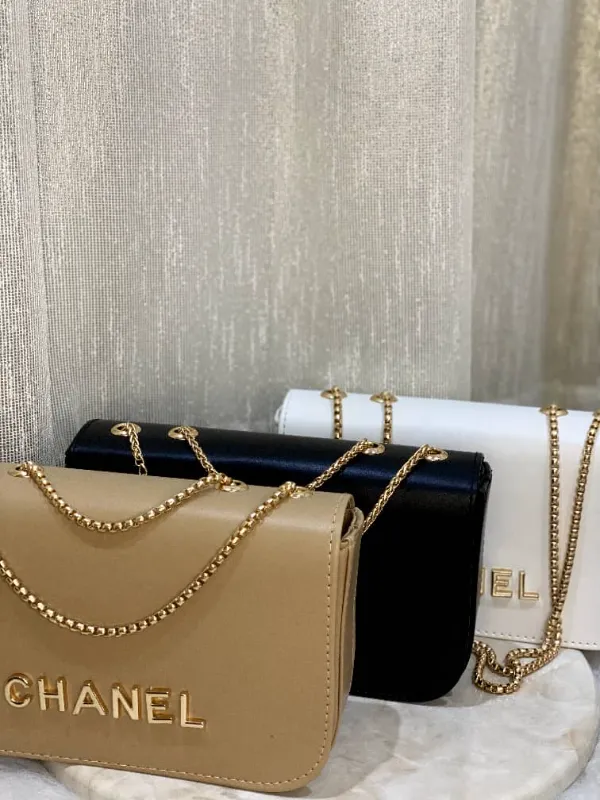 کیف چرم مشکی chanel 5903