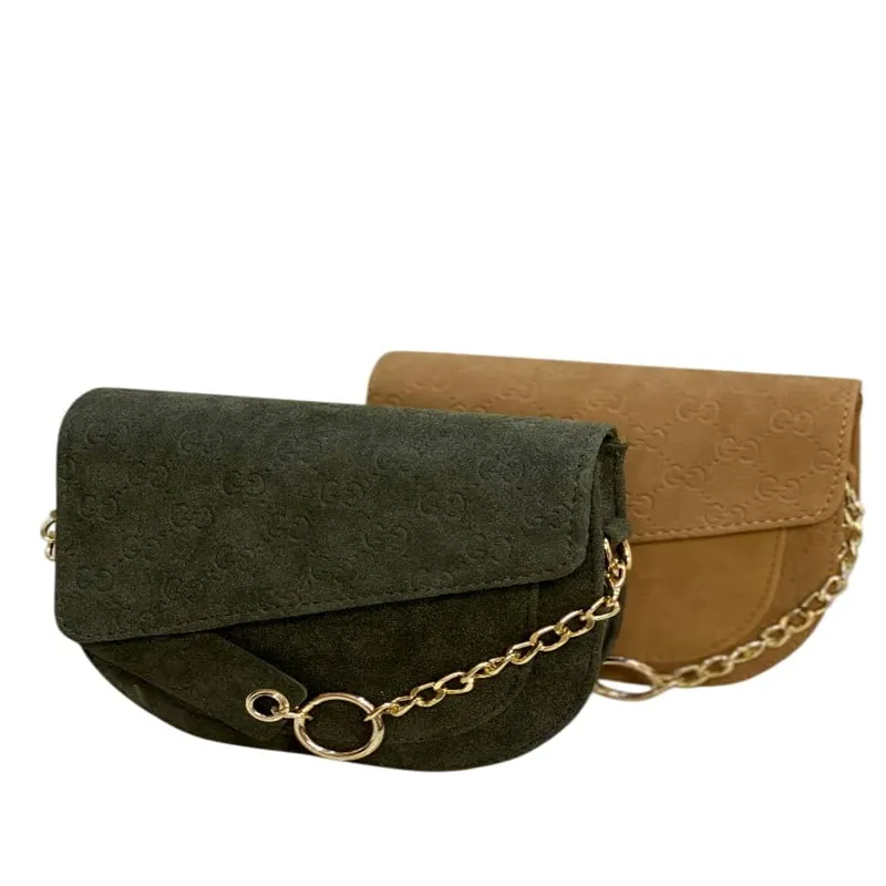 کیف جیر Gucci سبز تیره 5966