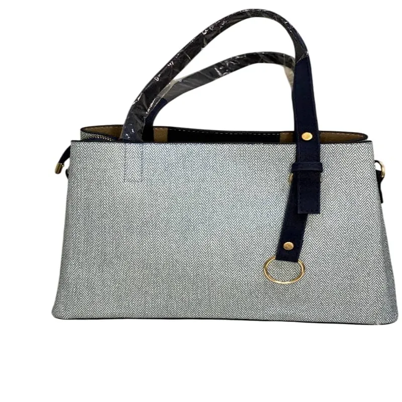 کیف چرم مصنوعی سرمه یی 346