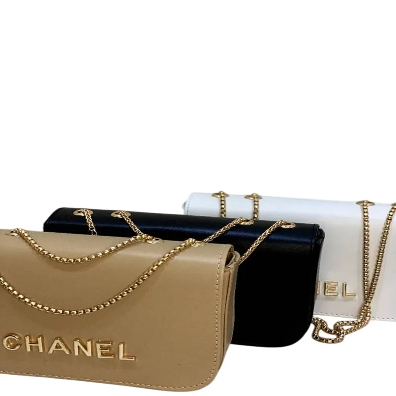 کیف چرم کرم chanel 5903
