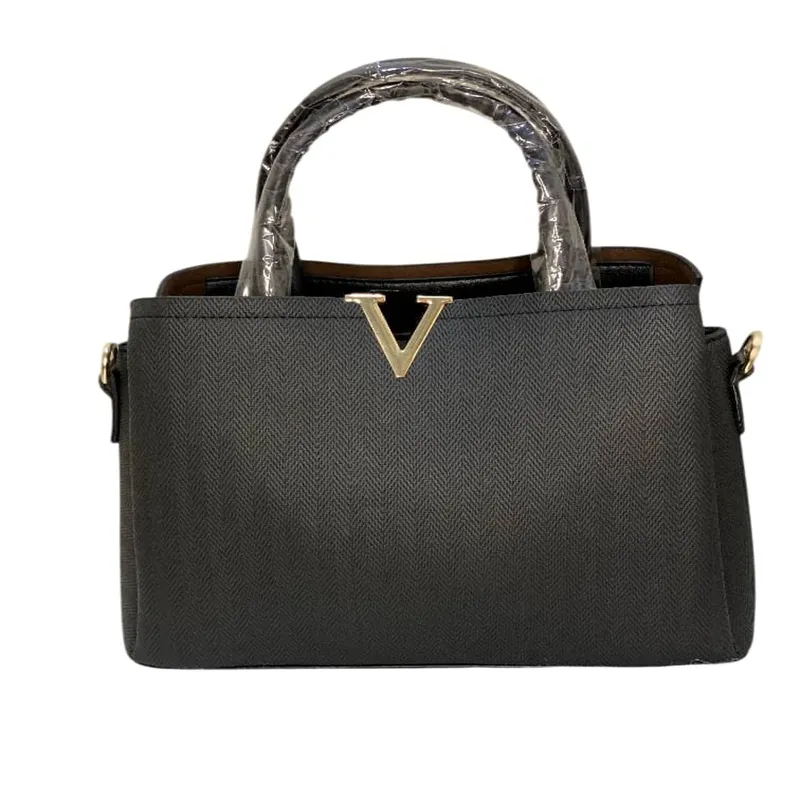 کیف مشکی زغالی Lv