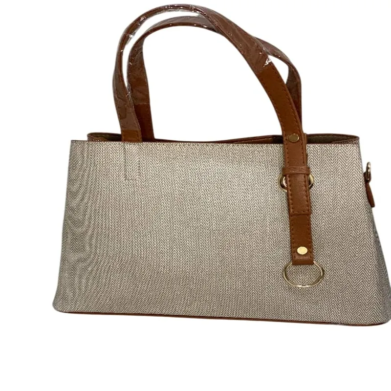 کیف چرم مصنوعی کرم عسلی روشن346