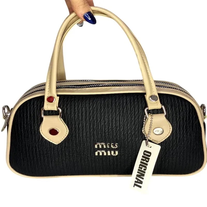 کیف مشکی کرم MIU5966